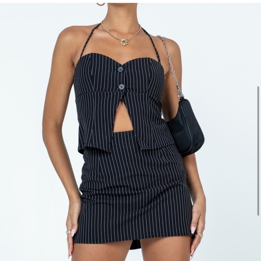 Princess Polly Luca Set Black Stripe